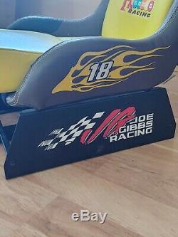 Playseat Kyle Busch Gaming Racing Seat #18 Yellow steering wheel Pedal Mounts