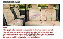 Plush Fur Pink Car Seat CoversSteering Wheel CoverHeadrest & Lumbar Pillow -US