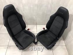 Porsche 911 991 Gts Gt3 4-way Sport Seats Black Alcantara Set 981 718 Leather