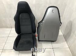 Porsche 911 991 Gts Gt3 4-way Sport Seats Black Alcantara Set 981 718 Leather