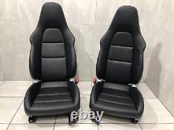 Porsche 911 991 Gts Gt3 4-way Sport Seats Black Set 981 718 Leather Targa 4s