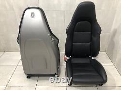 Porsche 911 991 Gts Gt3 Cooled Vented 18-way Sport Seats Black Leather Turbo