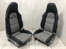 Porsche 911 991 Gts Gt3 Houndstooth 911r 18-way Sport Seats Black Leather Turbo