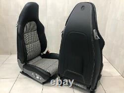 Porsche 911 991 Gts Gt3 Houndstooth 911r 18-way Sport Seats Black Leather Turbo