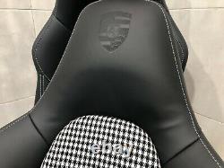 Porsche 911 991 Gts Gt3 Houndstooth 911r 18-way Sport Seats Black Leather Turbo