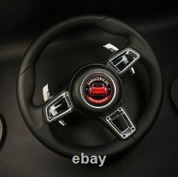 Porsche Black Leather Steering Wheel Upgrade For 997 991 981 987 Non Heat No MF