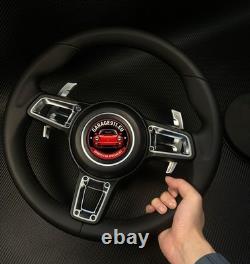 Porsche Black Leather Steering Wheel Upgrade For 997 991 981 987 Non Heat No MF Porsche Black Leather Steering Wheel Upgrade For 997 991 981 987 Non Heat No MF