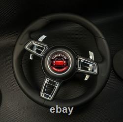 Porsche Black Leather Steering Wheel Upgrade For 997 991 981 987 Non Heat No MF