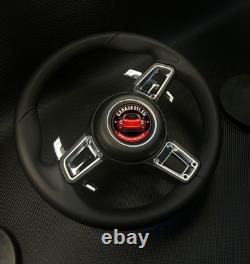 Porsche Black Leather Steering Wheel Upgrade For 997 991 981 987 Non Heat No MF