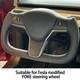 Premium Heated Black Leather Yoke Steering Wheel For Tesla Model 3/y 2017-2024