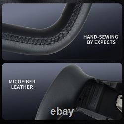 Premium Heated Black Leather Yoke Steering Wheel for Tesla Model 3/Y 2017-2024