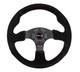 Racing Steering Wheel Suede Black Nrg Innovations Rst-012s