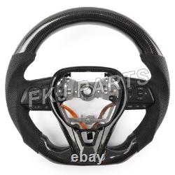 REAL CARBON FIBER STEERING WHEEL FOR 2023 TOYOTA CAMRY RAV4 COROLLA With BUTTON
