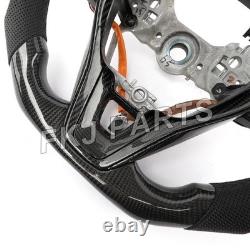 REAL CARBON FIBER STEERING WHEEL FOR 2023 TOYOTA CAMRY RAV4 COROLLA With BUTTON