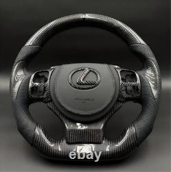 REAL CARBON FIBER STEERING WHEEL FOR LEXUS ISF IS200/250/300/350 WithCOVER 2014+
