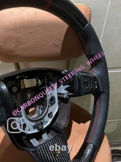 REAL CARBON FIBER Steering Wheel FOR Cadillac CTS-V WithRED+BUTTONS