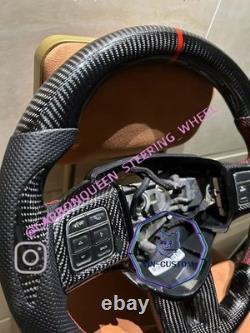REAL CARBON FIBER Steering Wheel FOR Dodge Charger Challenger 2011-2014YEARS