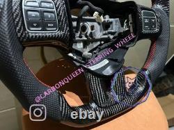 REAL CARBON FIBER Steering Wheel FOR Dodge Charger Challenger 2011-2014YEARS