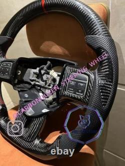 REAL CARBON FIBER Steering Wheel FOR Dodge Charger Challenger 2011-2014YEARS