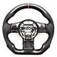 Real Carbon Fiber Steering Wheel For Nissan 350z Orange Line With Black Leather