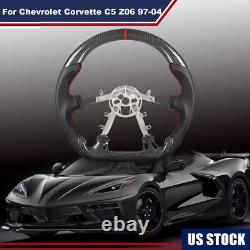 REAL CARBON FIBER Steering Wheel For Chevrolet Corvette C5 Z06 97-04 YEARS US