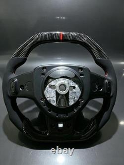 REAL CARBON FIBER Steering Wheel White Dodge Challenger 2011-2014 YEARS