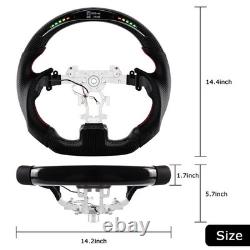 REAL Carbon Fiber LED Steering Wheel For Infiniti G37 EX35 EX37 2007-2015