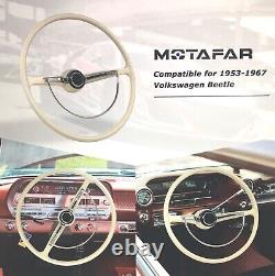 RETRO CLASSIC STYLE STEERING WHEEL 15-3/4 Inch For 1953-1967 Volkswagon Beetle