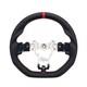 Revesol Black Sport Steering Wheel 3d Red Ring For 2015-2021 Subaru Sti Wrx S209