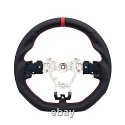 REVESOL Black Sport Steering Wheel 3D Red Ring for 2015-2021 SUBARU STI WRX S209