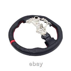 REVESOL Black Sport Steering Wheel 3D Red Ring for 2015-2021 SUBARU STI WRX S209