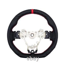 REVESOL Black Sport Steering Wheel 3D Red Ring for 2015-2021 SUBARU STI WRX S209