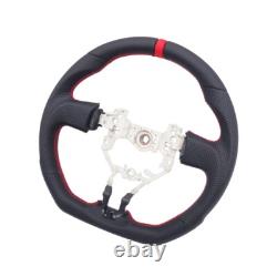 REVESOL Black Sports Steering Wheel Red Strip for 2013-2016 SCION FR-S FRS BRZ