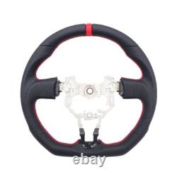 REVESOL Black Sports Steering Wheel Red Strip for 2013-2016 SCION FR-S FRS BRZ