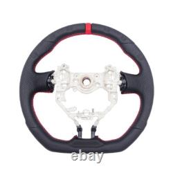 REVESOL Black Sports Steering Wheel Red Strip for 2013-2016 SCION FR-S FRS BRZ