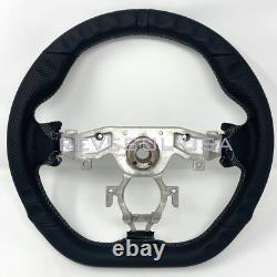 REVESOL Gray STITCH FLAT LEATHER Steering Wheel for 2009-2022 NISSAN 370Z NISMO