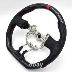 REVESOL Hydro-Dip Carbon Fiber Black Steering Wheel for 2013-2016 SCION FR-S BRZ