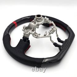 REVESOL Hydro-Dip Carbon Fiber Black Steering Wheel for 2013-2016 SCION FR-S BRZ