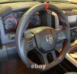 REVESOL Sports Red Strip Steering Wheel for 2013-2018 Dodge Ram 1500/2500/3500