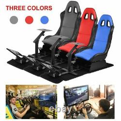 Racing Chair Gaming Seat Cockpit Simulator With Steering Wheel Stand US Adult++