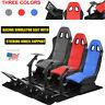 Racing Chair Gaming Seat Driving Stand Simulator Cockpit With Steering Wheel Top