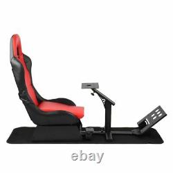 Racing Chair Gaming Seat Driving Stand Simulator Cockpit With Steering Wheel TOP