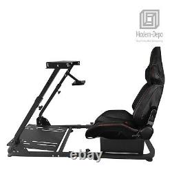 Racing Simulator Cockpit Gaming Seat with Steering Wheel Stand for Logitech G29
