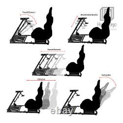 Racing Simulator Cockpit Gaming Seat with Steering Wheel Stand for Logitech G29