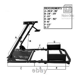 Racing Simulator Cockpit Gaming Seat with Steering Wheel Stand for Logitech G29