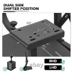 Racing Simulator Cockpit Steering Wheel Stand with2 Slide Reclinable Racing Seat