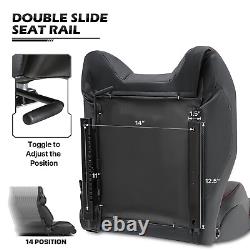 Racing Simulator Cockpit Steering Wheel Stand with2 Slide Reclinable Racing Seat