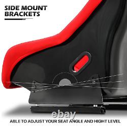 Racing Simulator Cockpit Steering Wheel Stand withDouble Slide Racing Driving Seat