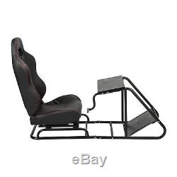 Racing Simulator Steering Wheel Stand Cockpit Seat Gaming Chair With Shifter Mount