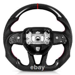 Racing Steering Wheel 3K Carbon Fiber For Jeep Grand Cherokee SRT Dodge Charger